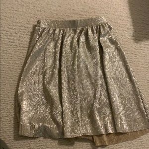 metallic gold circle skirt